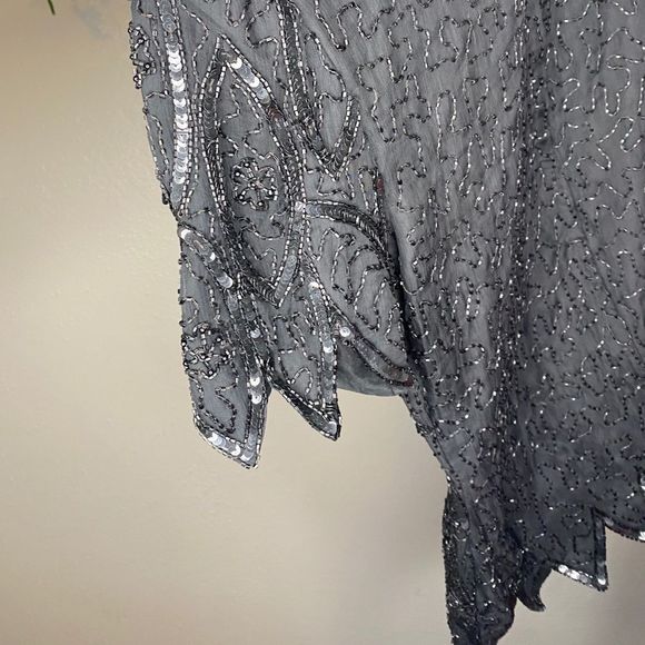 Steamy vintage beaded blouse Medium - Picture 5 of 7